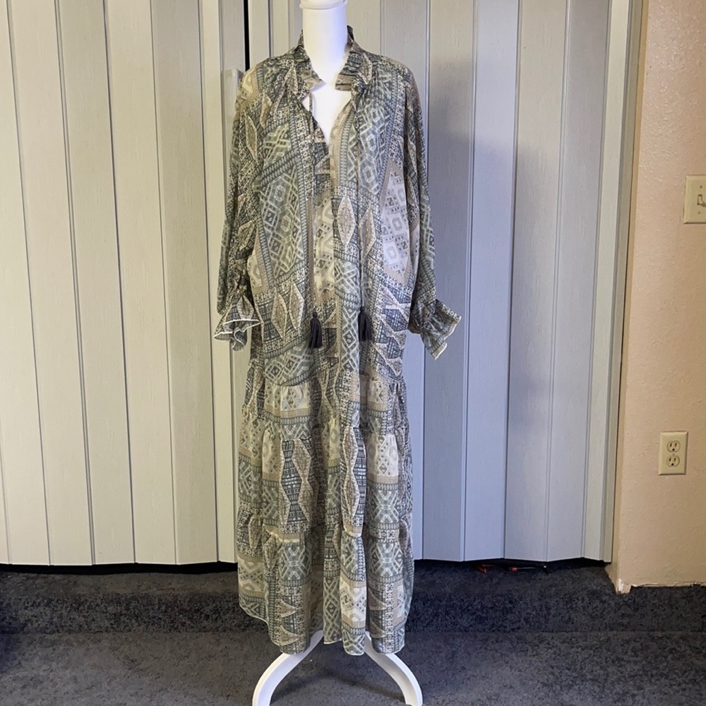 Long Sleeve Boho Maxi Dress